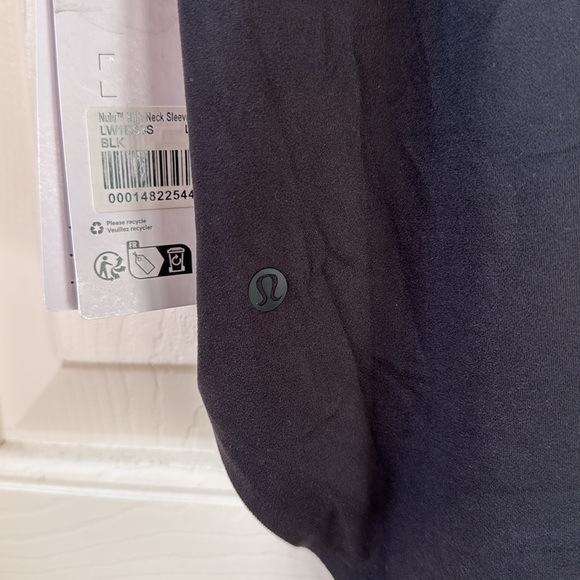 NWT Lululemon Nulu High-neck Bodysuit sleeveless Bikini cut Black Large - Picture 7 of 8